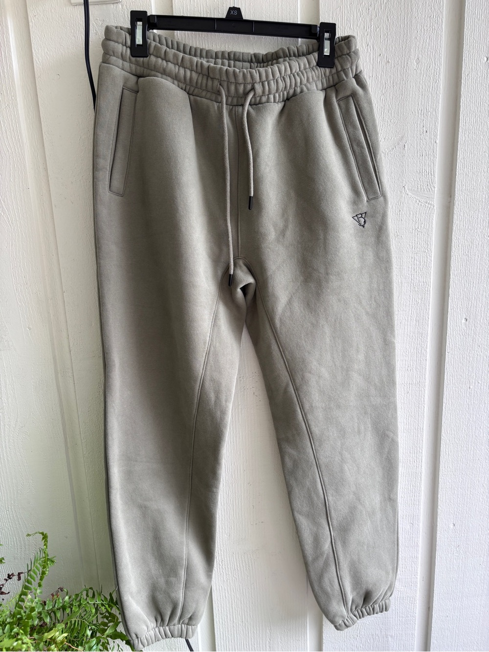 Women's Sage Green Drawstring Joggers with Tapered Fit